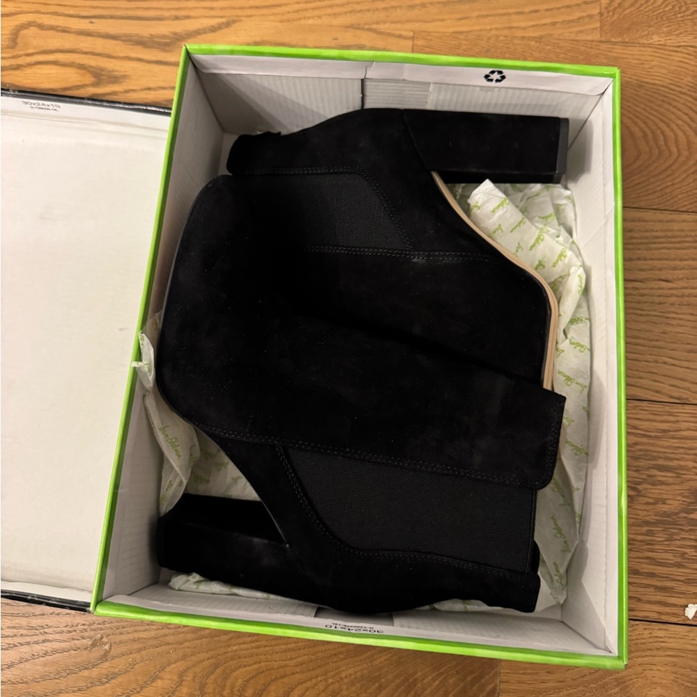Sam Edelman Black Suede Booties